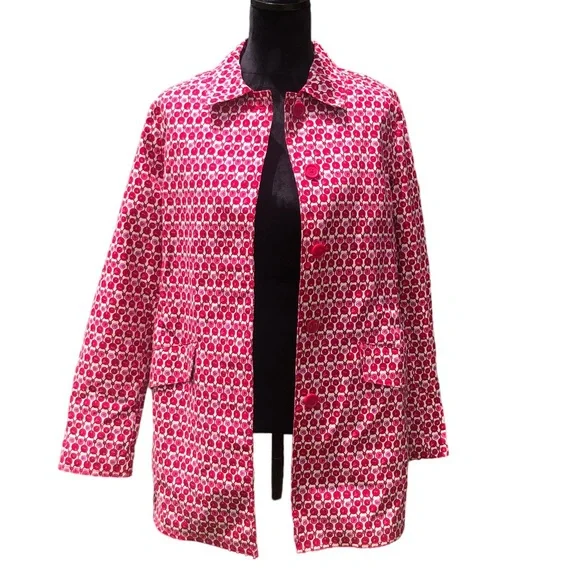 Gap Rose Print Trench Coat size Medium - Picture 11 of 11